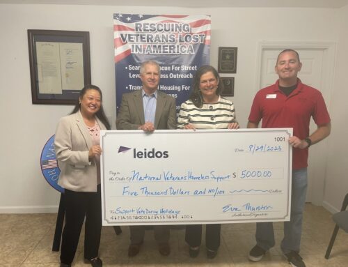 Press Release: Leidos Donates $5,000 to NVHS Warm Full Safe Campaign