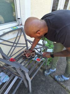veteran planting a seed