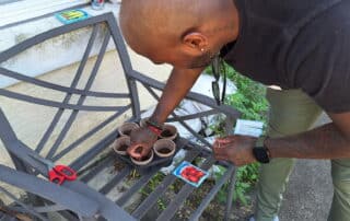 veteran planting a seed