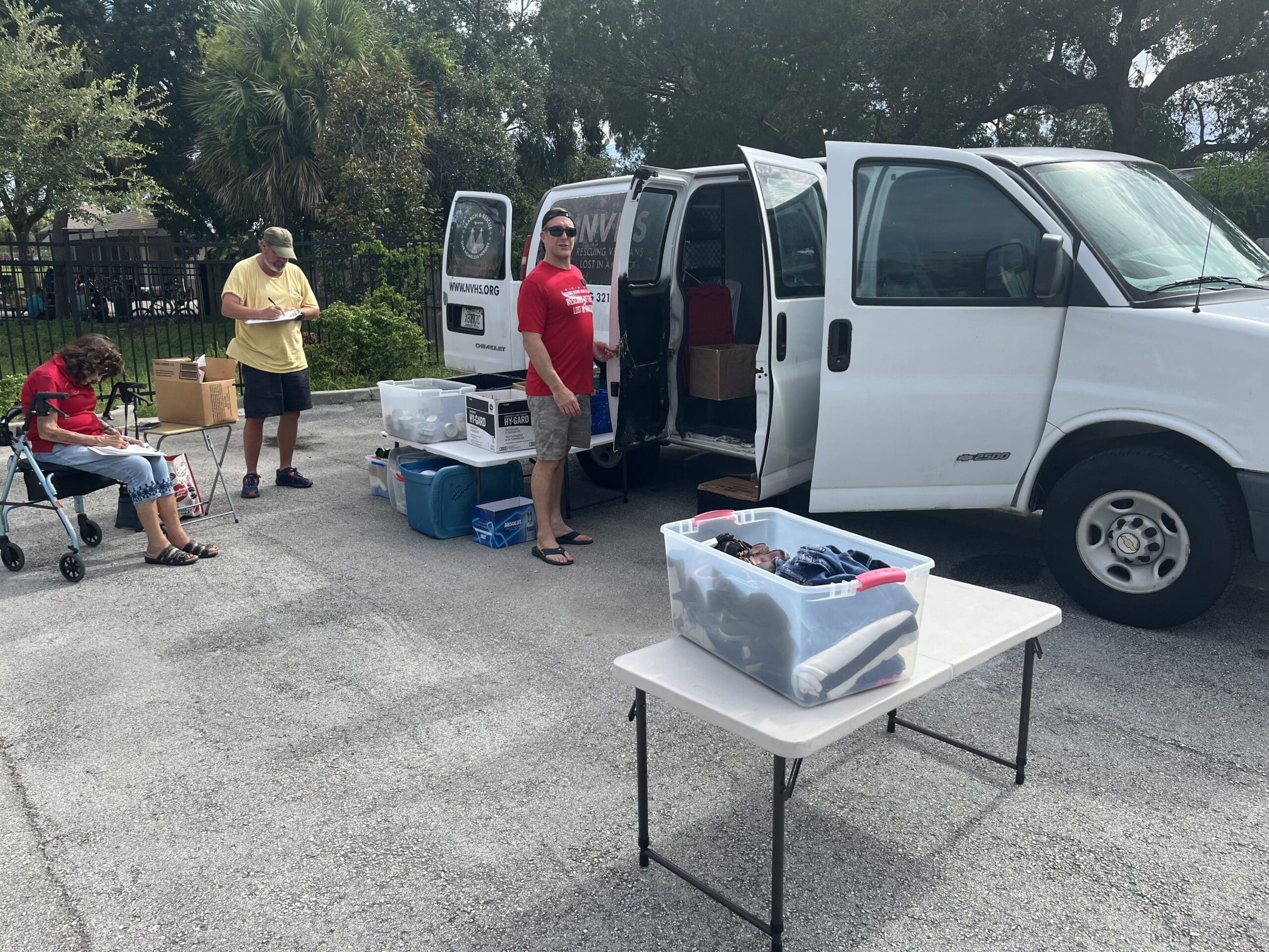 volunteers supporting veterans