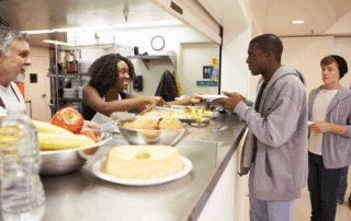 veterans in a shelter